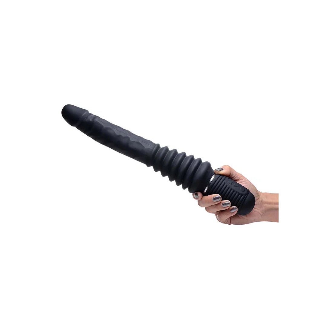 Thrust Master Vibrationsdildo mit Stoßfunktion und Griff – Bild 2