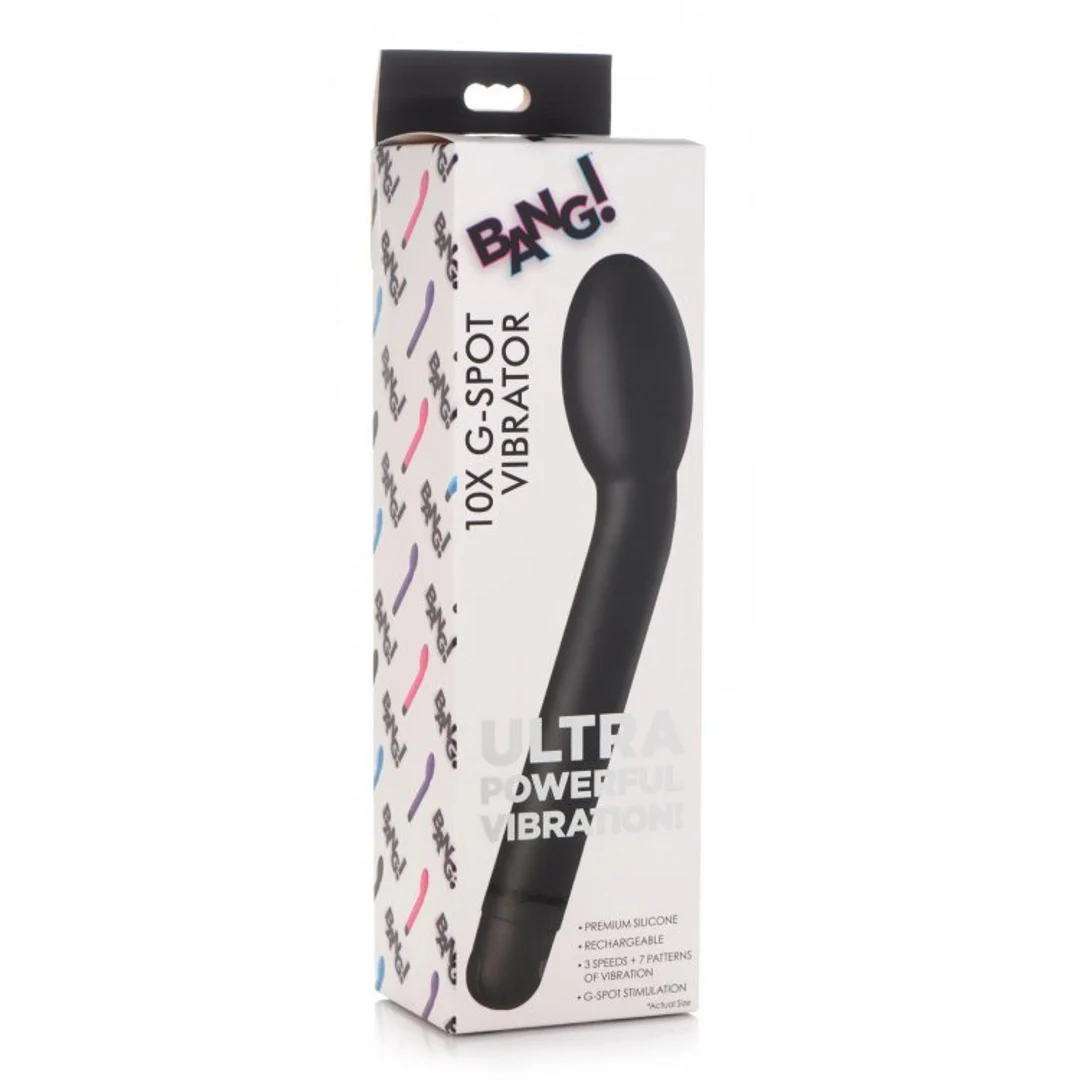 AG759-BLACK-2 G Punkt Vibrator mit 10 Modi und gebogenem Design – XR Brands – Bild 1