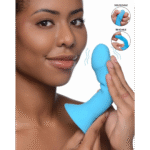 Vibrator, knautschbar und thermoaktiv mit Saugnapf, XR Brands, Blau, XR Brands – Bild 3
