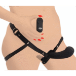 Paarvibrator – Doppeldildo mit Harness und Fernbedienung – XR Brands schwarz XR Brands – Bild 2