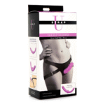 Strap on mit verstellbarem Gurt: Double Charmer, doppelter Silikondildo mit Harness