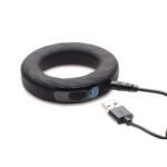 Vibrierender Cockring mit Fernbedienung – vibrierender Silikon Cockring mit E Stim und Fernbedienung – Bild 4