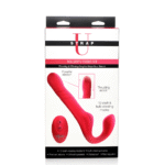 XR Brands Mighty Thrust trägerloser Strap on mit Stoßfunktion und Fernbedienung