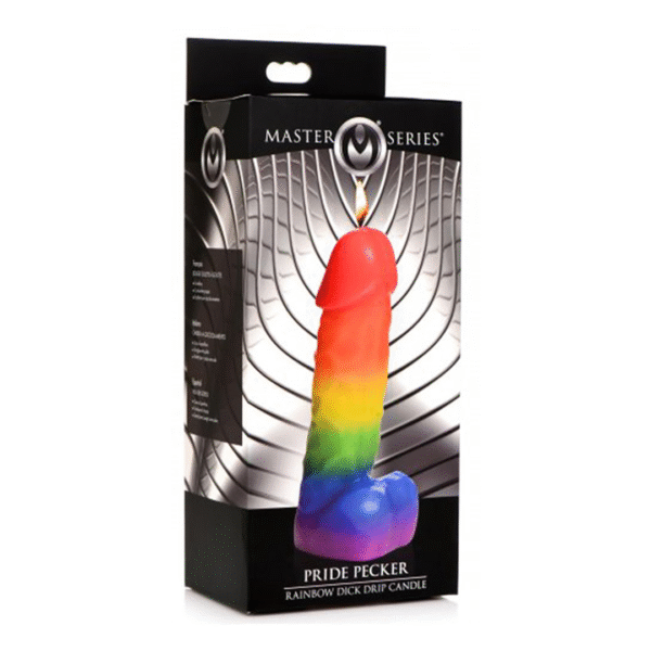 Pride Pecker Regenbogen Tropfkerze