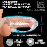 XR Brands Milker TPE Masturbator mit Hodenband – Bild 3