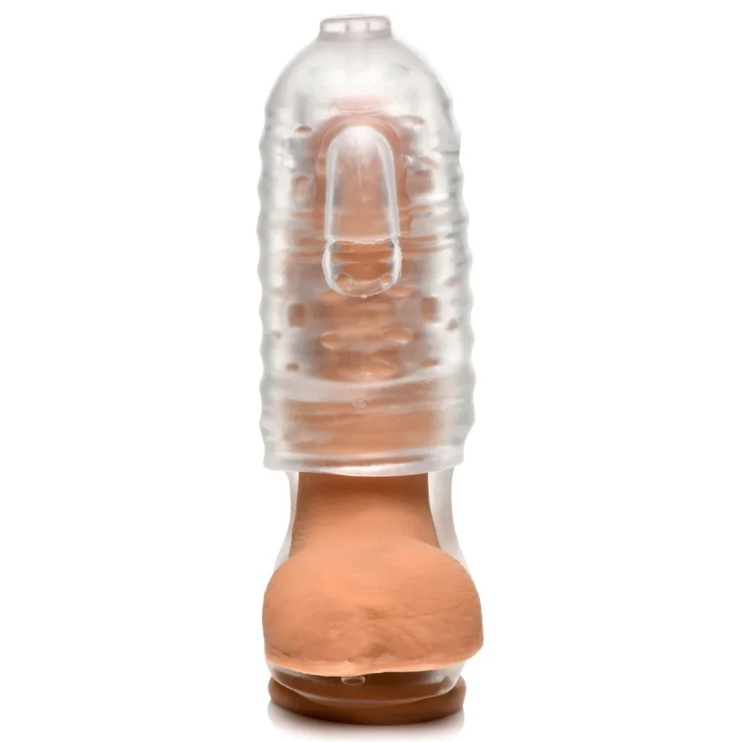 XR Brands Milker TPE Masturbator mit Hodenband – Bild 2