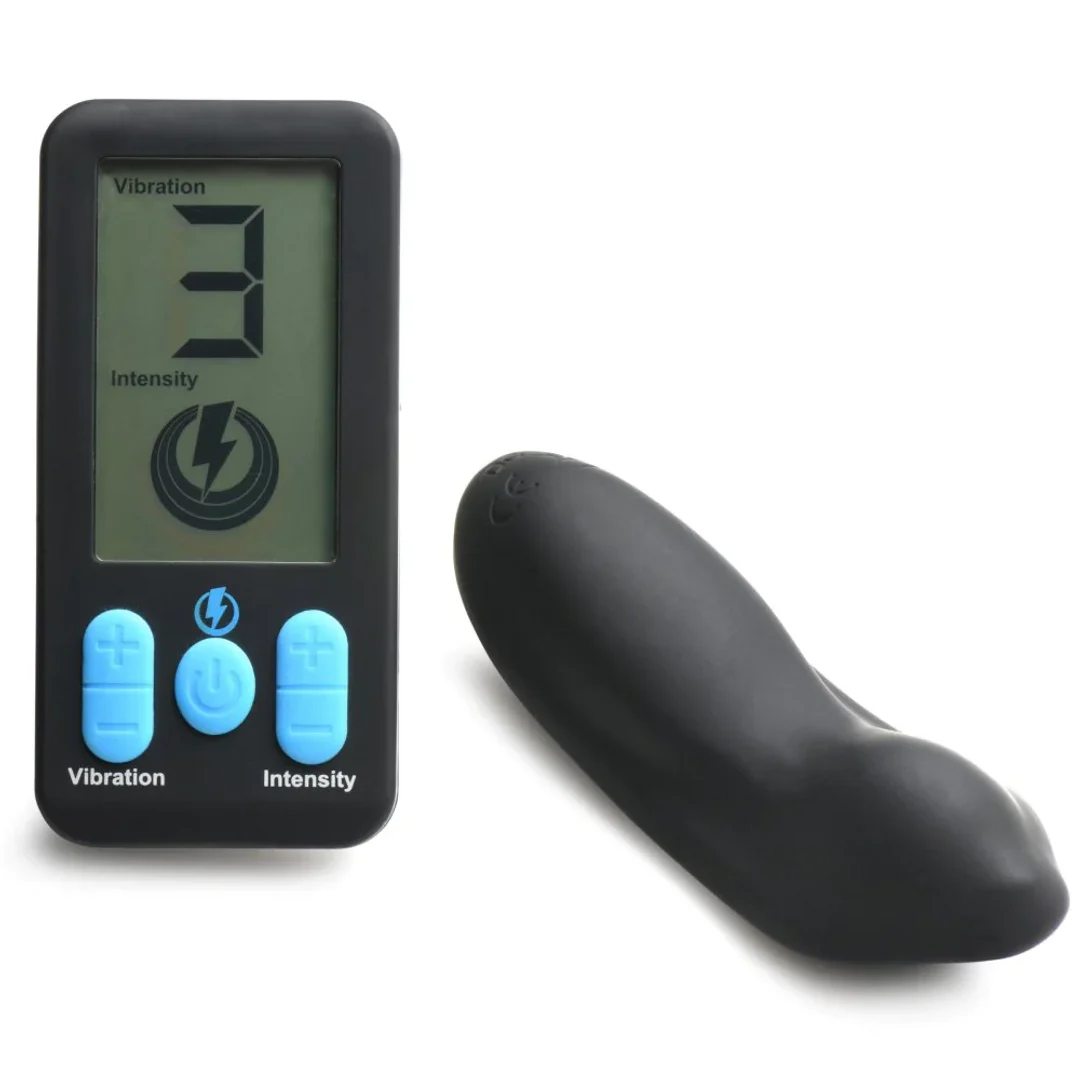 Toy für Paare mit Fernbedienung – E Stim Panty Vibe mit Fernbedienung – Schwarz – Bild 5