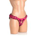 Bodice Deluxe Korsett Harness aus Leder in Rosa – Bild 4