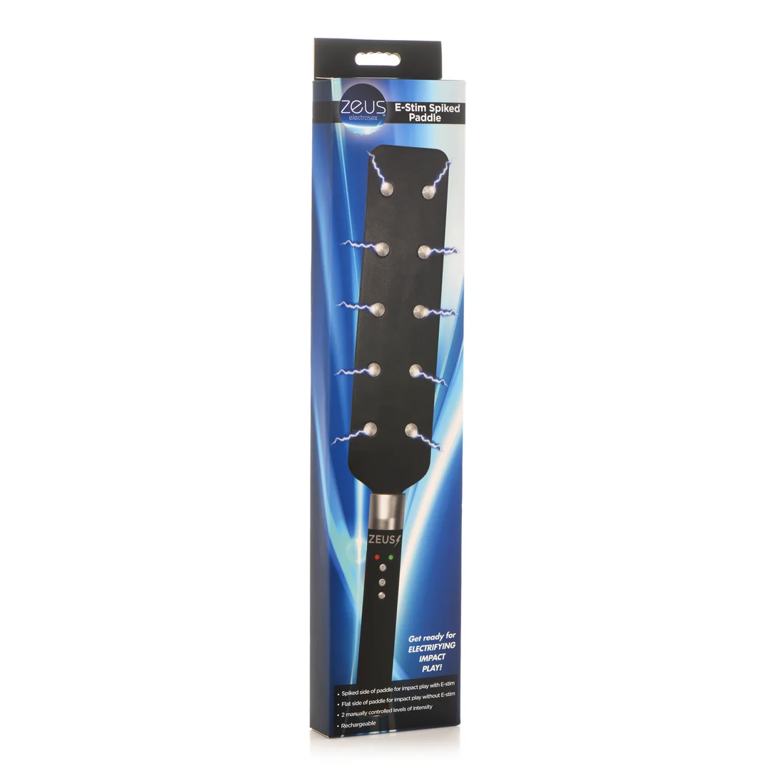 AH165-2 BDSM Paddel mit Spikes – Spiked Paddle – Schwarz – Bild 1