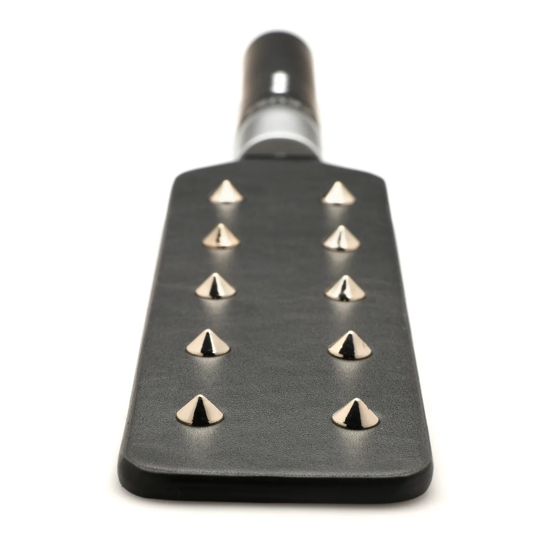 BDSM Paddel mit Spikes – Spiked Paddle – Schwarz – Bild 3