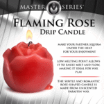 Flaming Rose Tropfkerze, rot – Bild 6