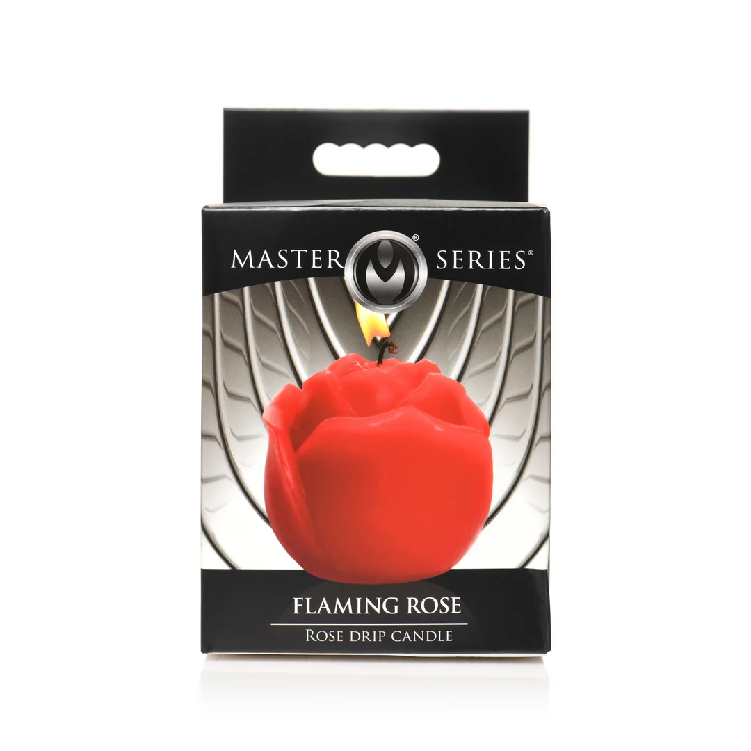 Flaming Rose Tropfkerze, rot – Bild 2