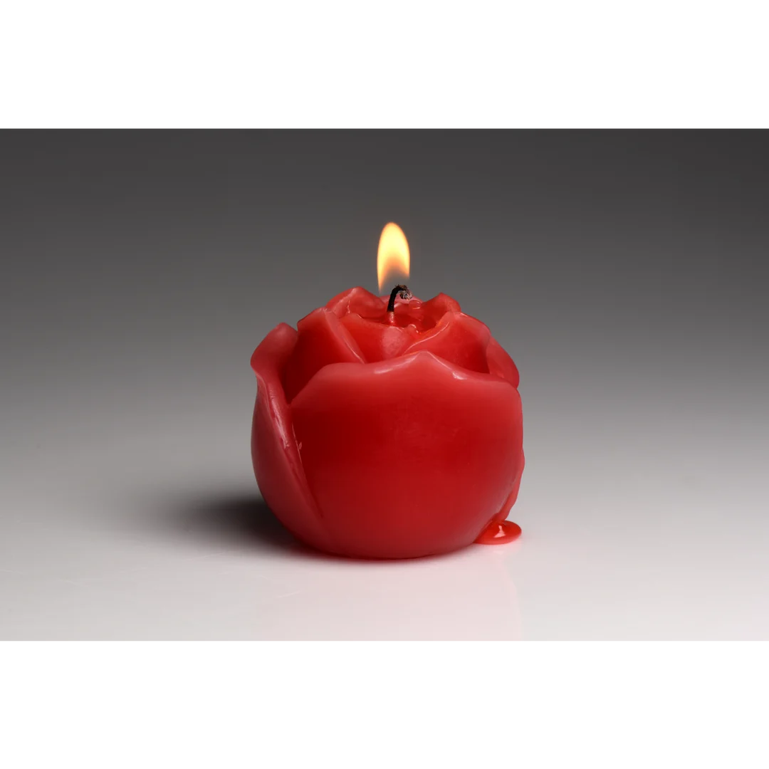 Flaming Rose Tropfkerze, rot – Bild 5