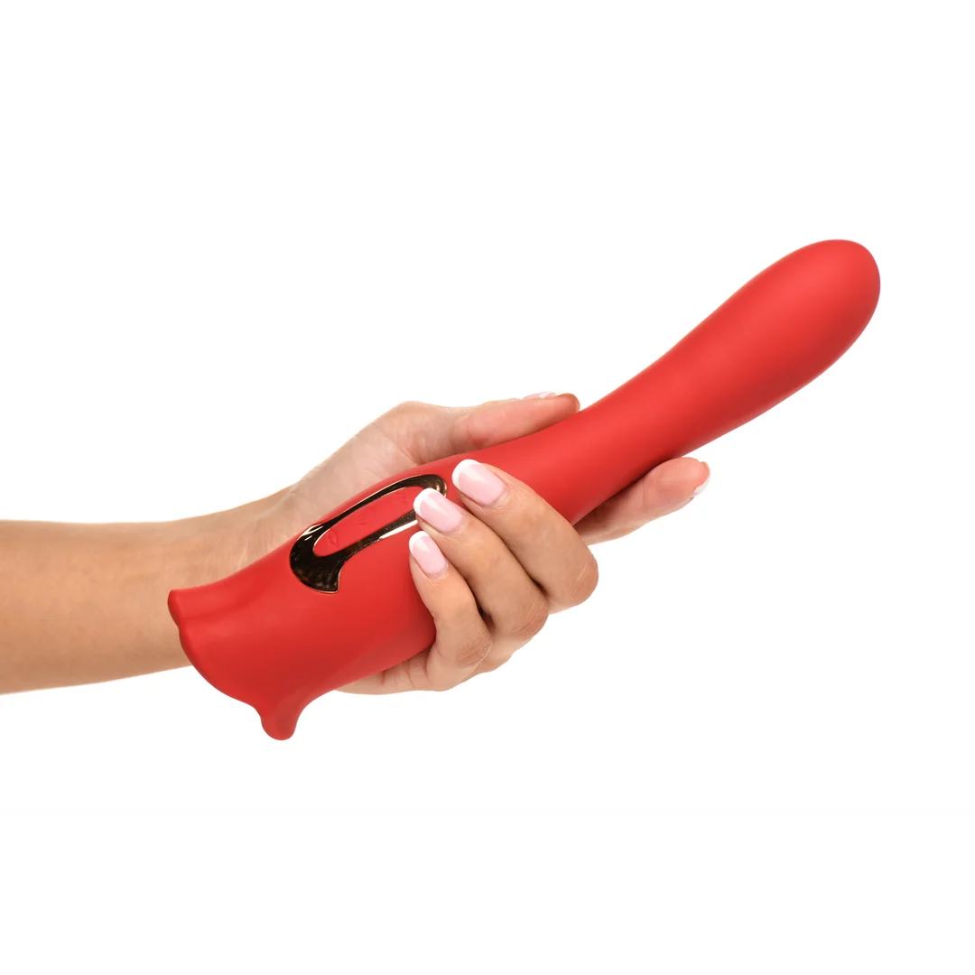 XR Brands Kiss and Tell Pro Doppelseitiger Vibrator – Bild 6