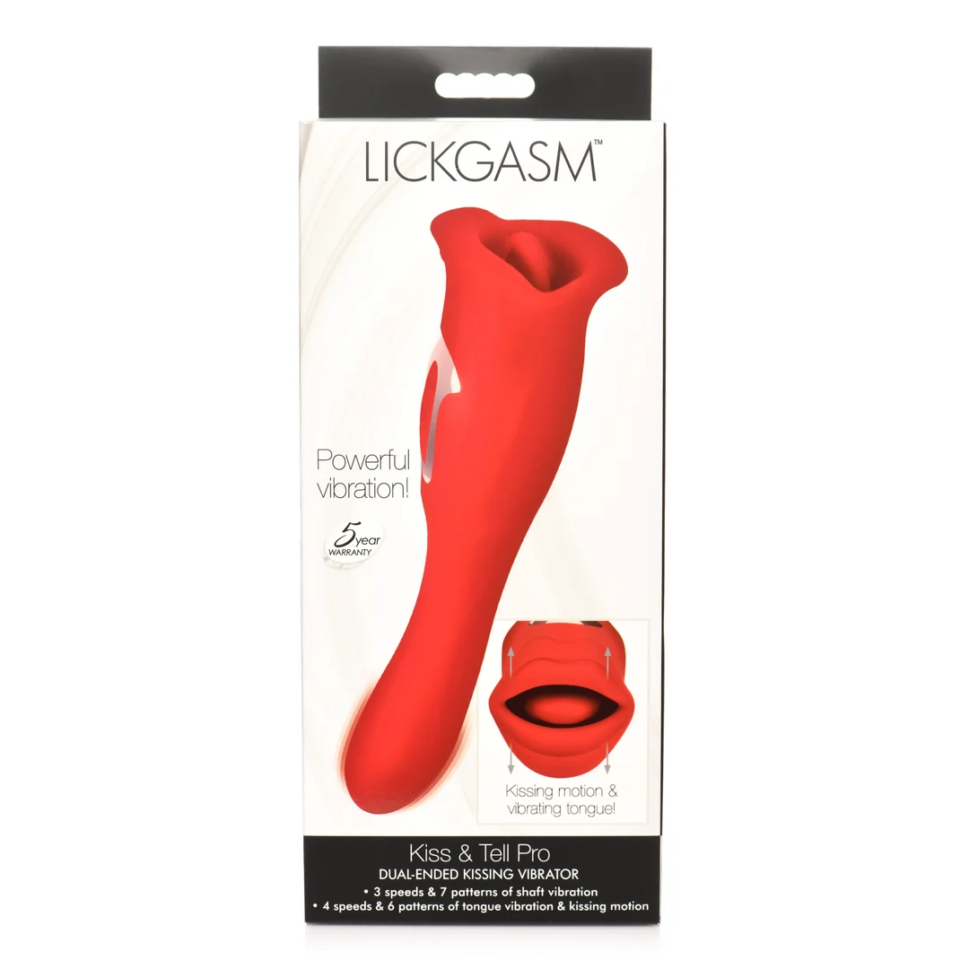 XR Brands Kiss and Tell Pro Doppelseitiger Vibrator – Bild 2