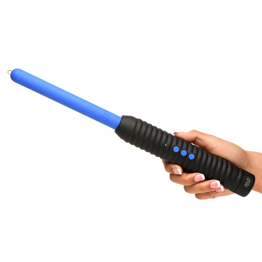 BDSM E Stim Stab mit sicherem Griff – Shock Rod - E Stim Zapping Wand - Blau – Bild 5