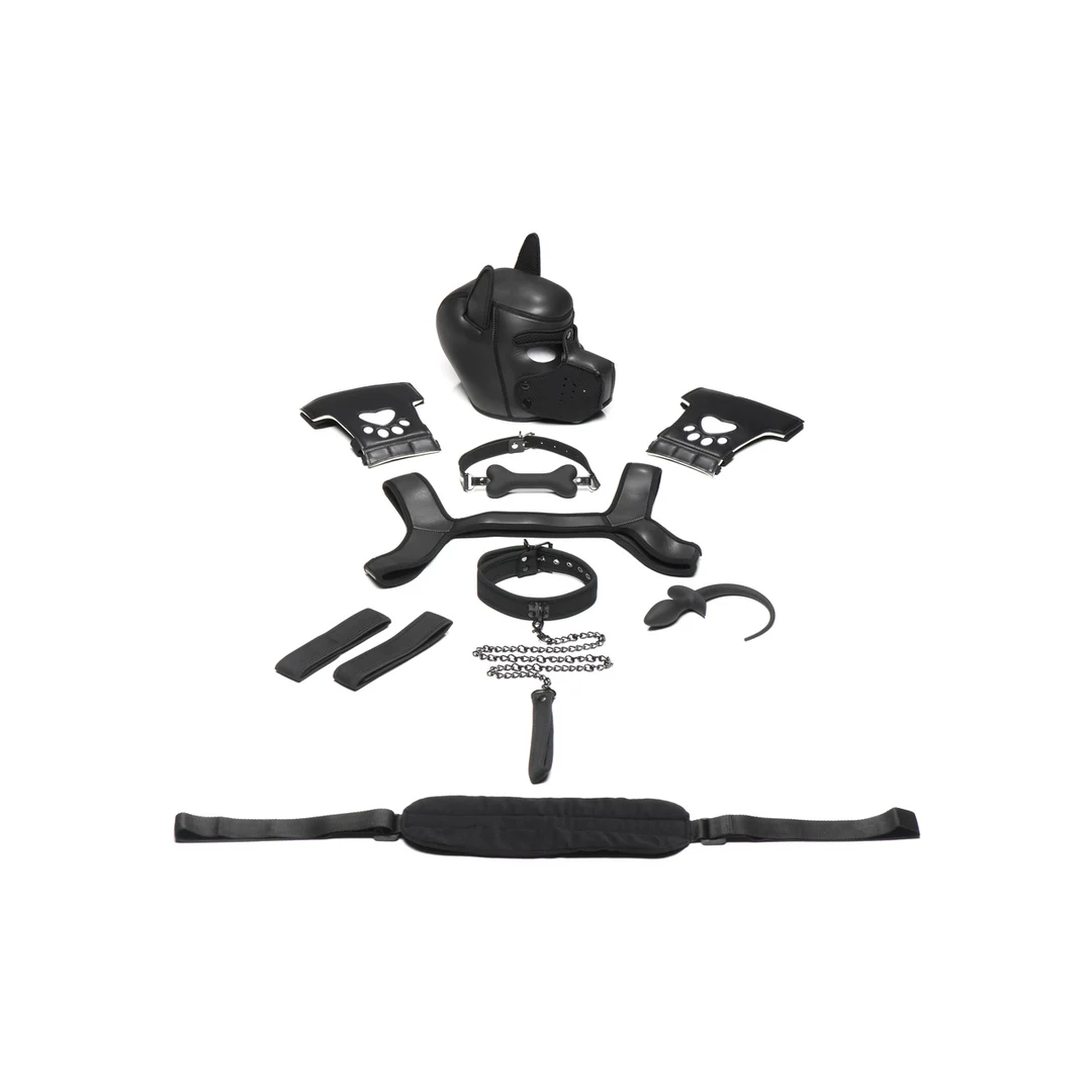 XR Brands Neoprene Puppy Kit schwarz – Bild 3