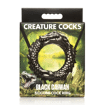 XR Brands Black Caiman Silikon Cockring – Bild 2
