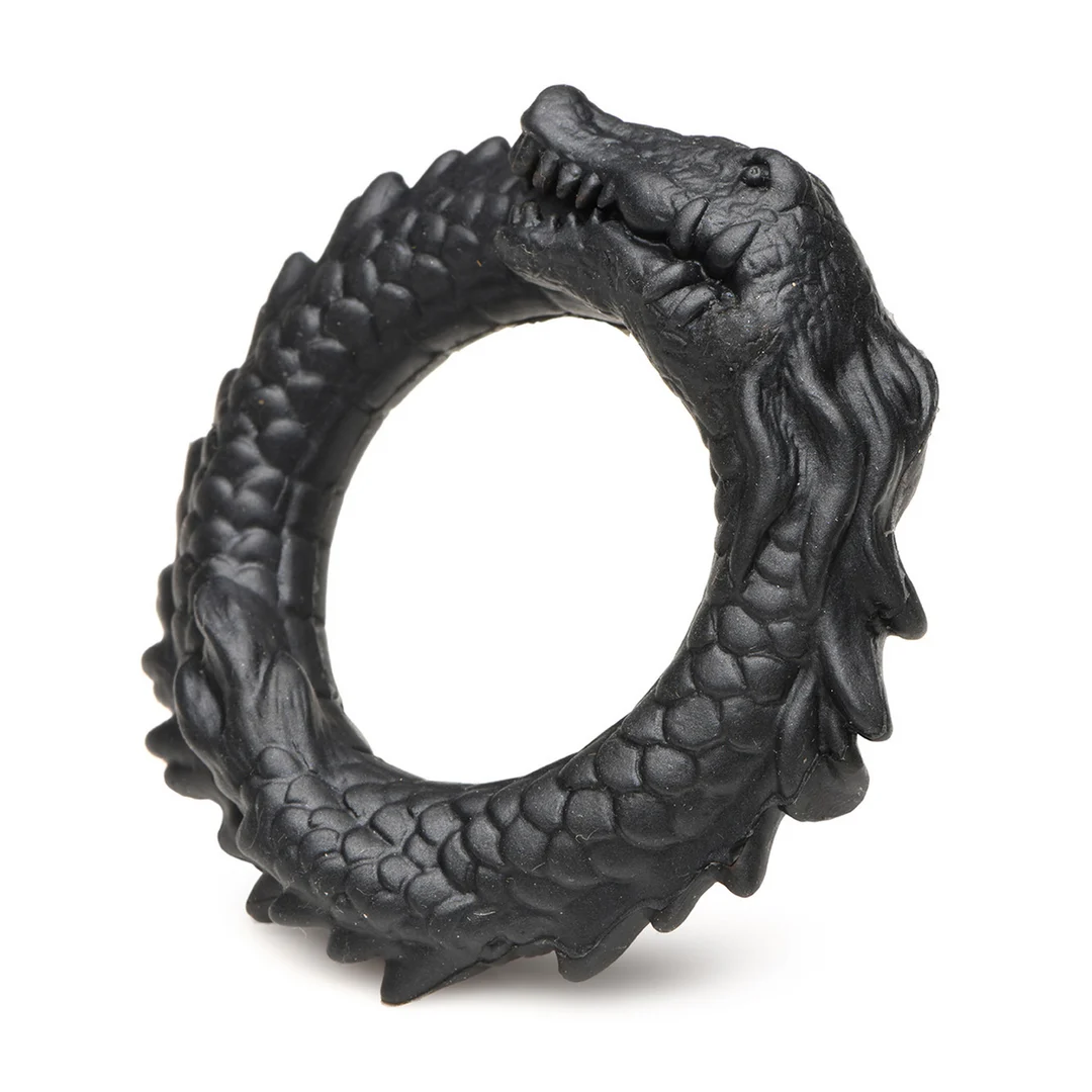 XR Brands Black Caiman Silikon Cockring – Bild 4