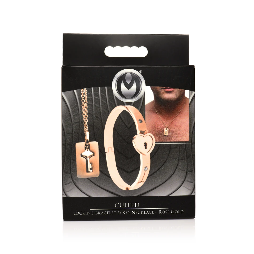 Armband mit Schlüsselanhängerkette in Roségold – Bild 2