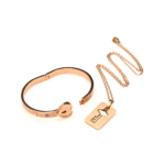 Armband mit Schlüsselanhängerkette in Roségold – Bild 5