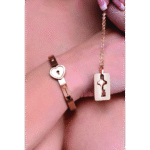 Armband mit Schlüsselanhängerkette in Roségold – Bild 6