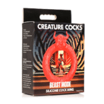 XR Brands Beast Mode Silikon Penisring rot