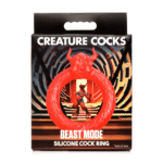 XR Brands Beast Mode Silikon Penisring rot – Bild 2