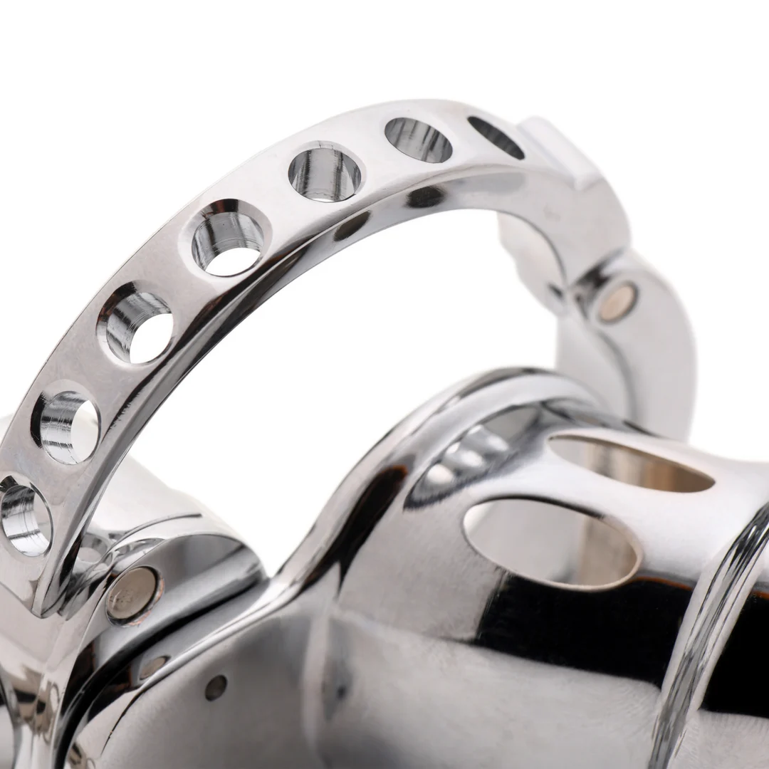 Keuschheitskäfig mit verstellbarem Ring – Snap On Chastity Cage – Bild 5