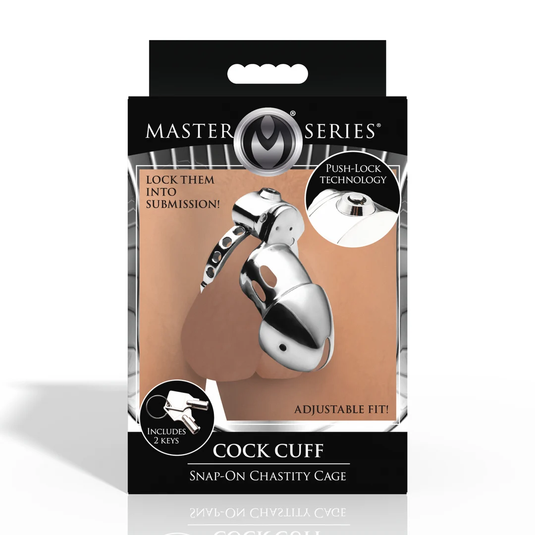 Keuschheitskäfig mit verstellbarem Ring – Snap On Chastity Cage – Bild 2