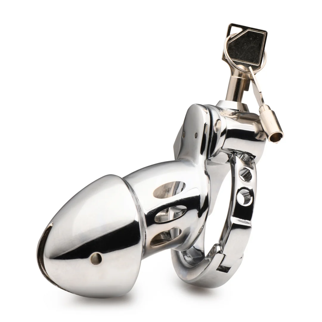 Keuschheitskäfig mit verstellbarem Ring – Snap On Chastity Cage – Bild 6