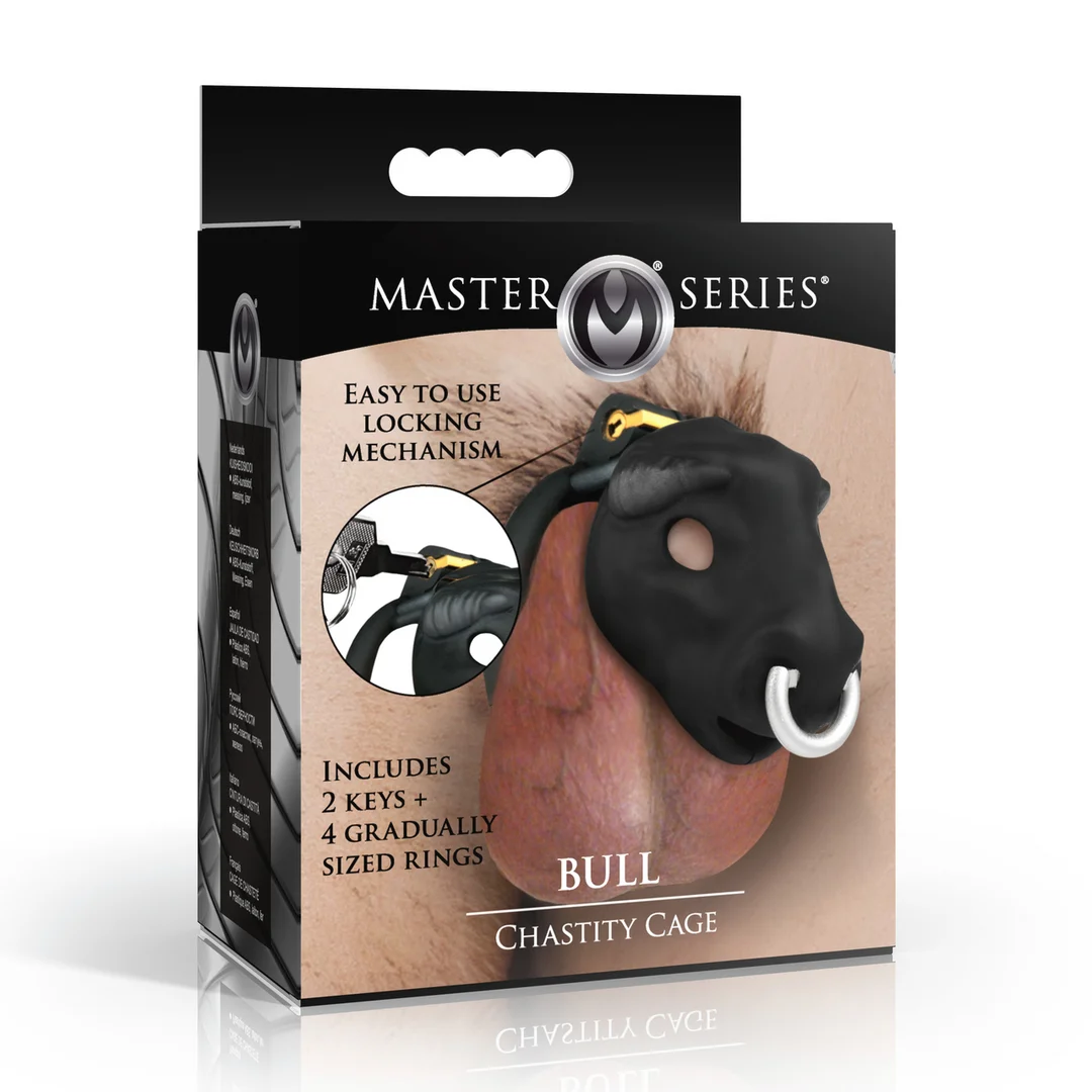 Bull Keuschheitskäfig, Schwarz – Bild 1