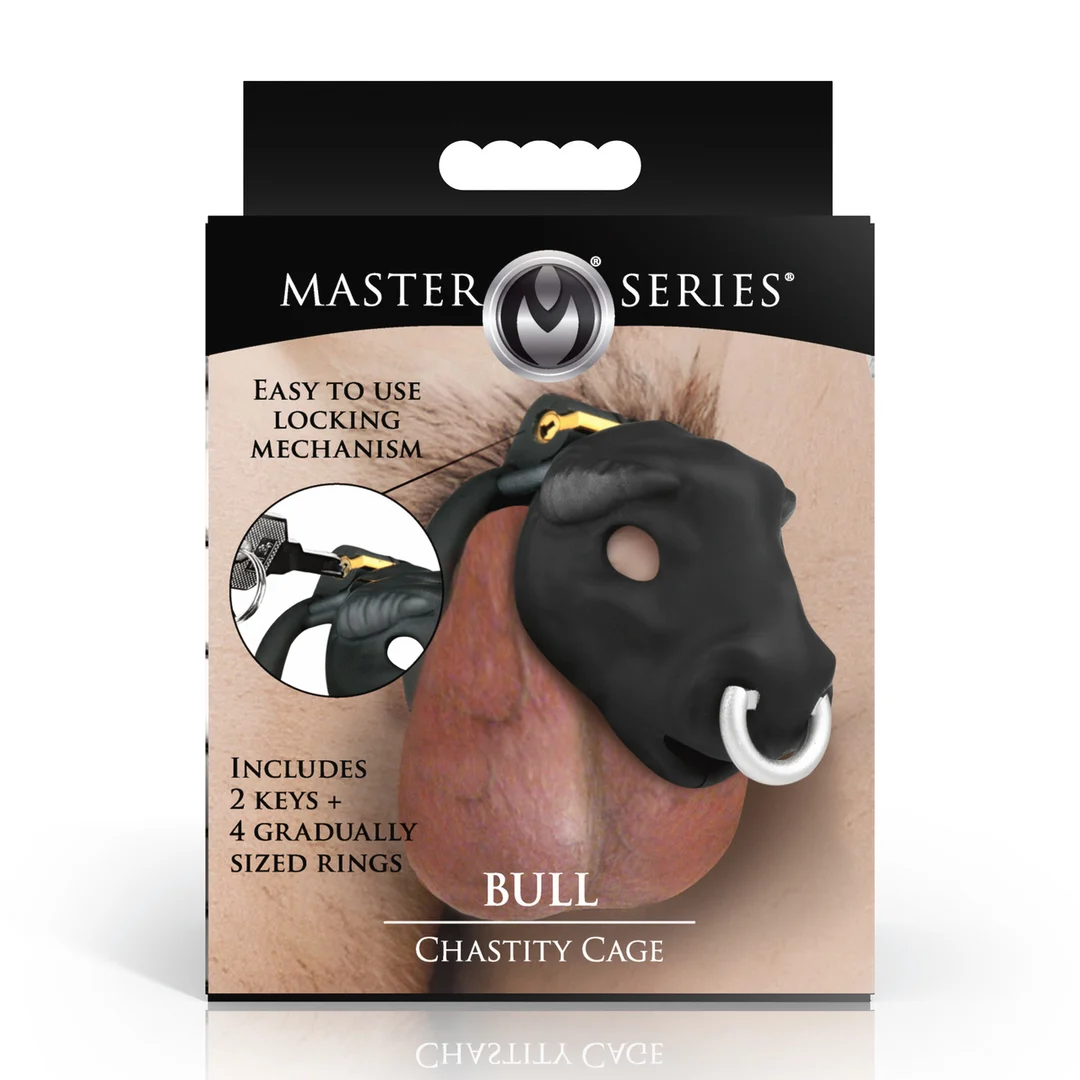 Bull Keuschheitskäfig, Schwarz – Bild 2
