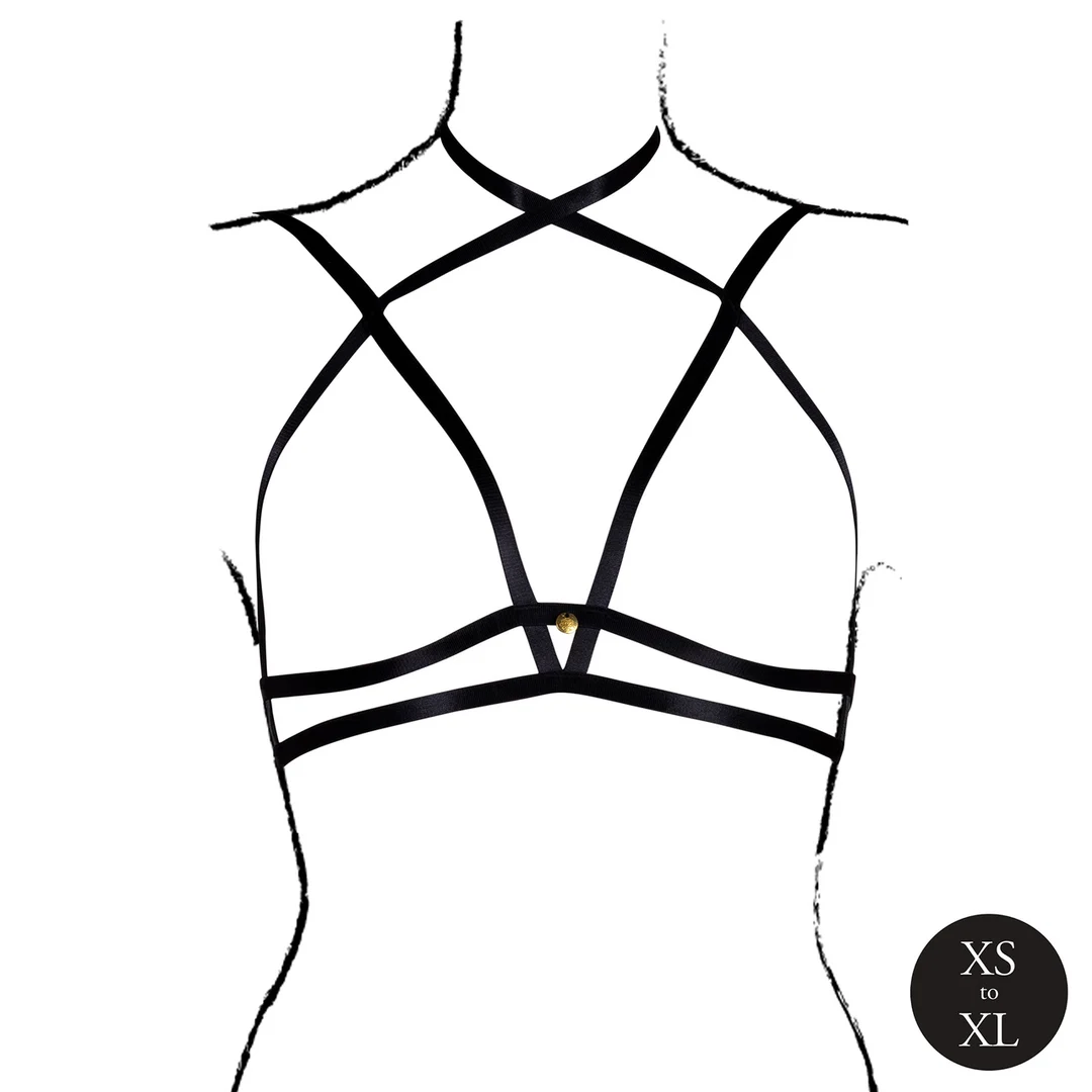Verführerische Lingerie mit offenen Cups und Nackenband – LIN – Bild 4