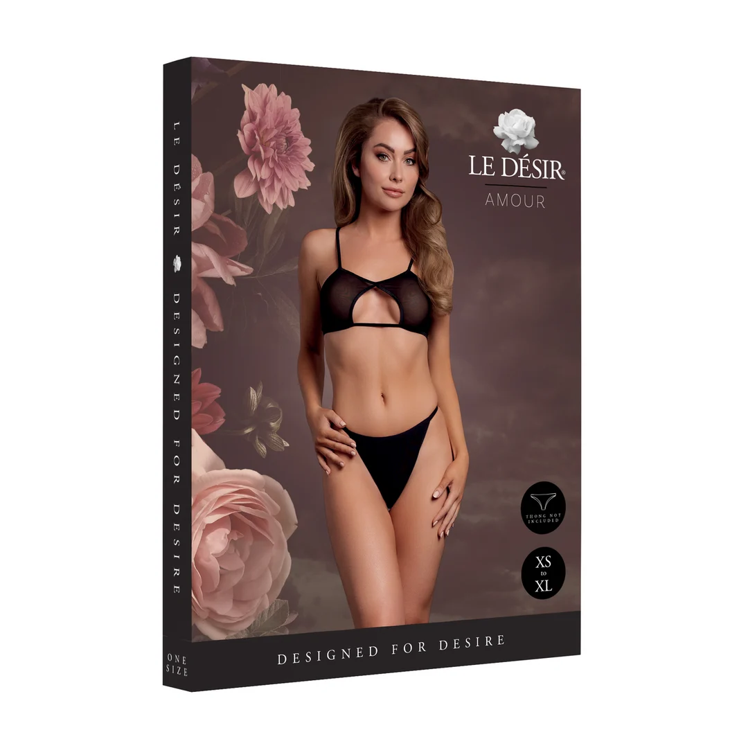 Verführerische Lingerie mit Keyhole Detail und doppelten Rückenbändern – Le Desir – Bild 1