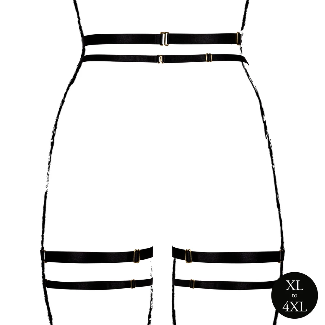 Strapsgürtel Set mit doppelten Bändern für einen sexy Curvy Look – Le Desir – Bild 5