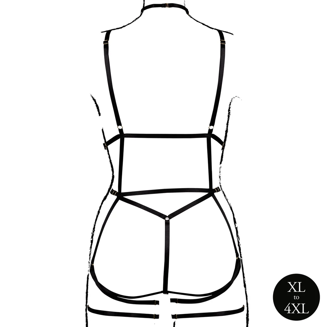 Curvy Body mit offenen Cups und Strapshaltern für verführerische Kurven – LIN – Bild 5