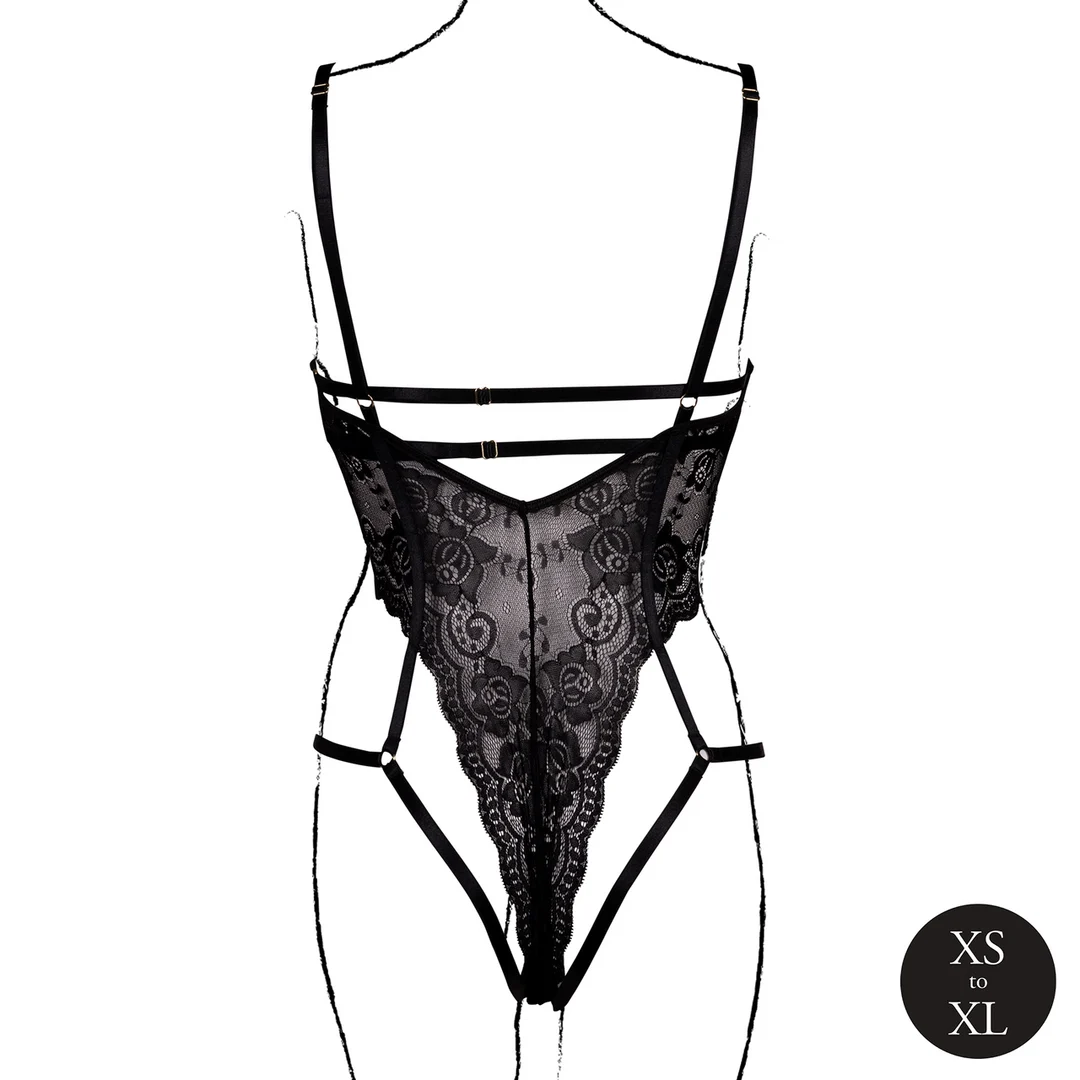 Spitzenbody mit offenen Cups für einen verführerischen, kurvigen Look – Le Desir – Bild 11