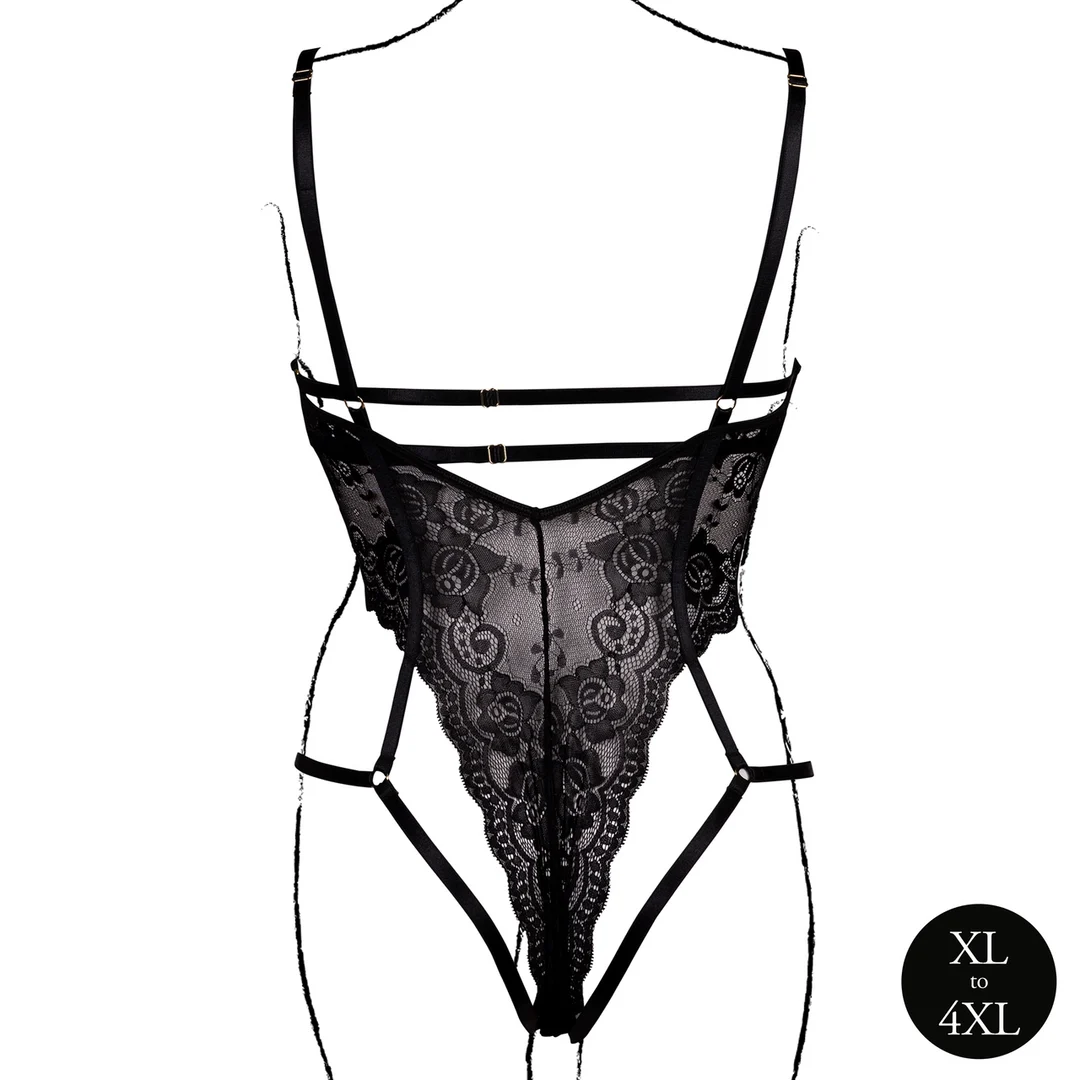 Spitzenbody mit offenen Cups für einen verführerischen, kurvigen Look – Le Desir – Bild 5