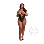 Spitzenbody mit offenen Cups für einen verführerischen, kurvigen Look – Le Desir – Bild 6