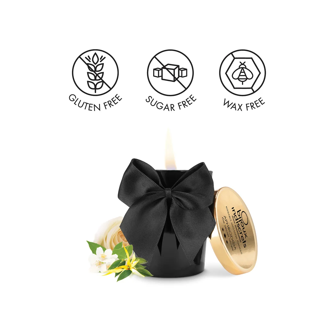 Massagekerze – Melt My Heart Aphrodisia (Rose, Ylang Ylang, Jasmin & orientalische Kräuter) – Bijoux Indiscrets – 70 g – Bild 4