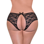 Offener Spitzenslip mit geteilter Rückseite für einen verführerischen Look – Magic Silk