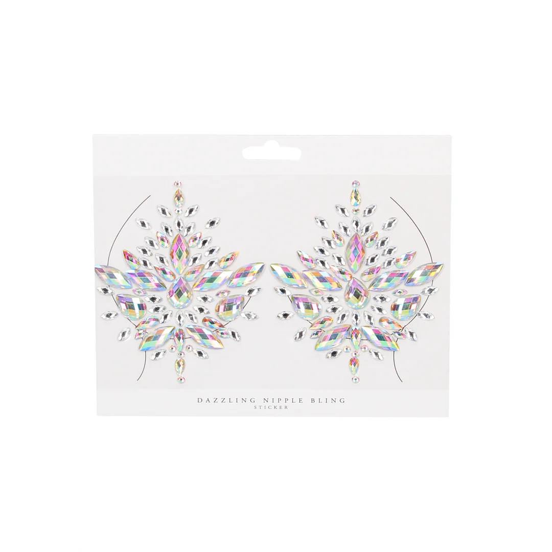 Glitzernde Nippelsticker für einen glamourösen sexy Karneval Look und Dessous von Le Desir – Bild 1