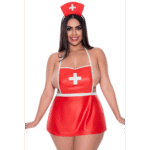 Magic Silk Dress Up Kleid in Rot und Weiß – Bild 12