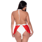 Magic Silk Dress Up Kleid in Rot und Weiß – Bild 11