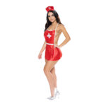 Magic Silk Dress Up Kleid in Rot und Weiß