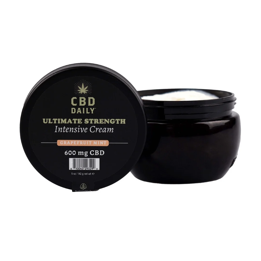 Earthly Body CBD Daily Ultimate Strength Intensive Cream, Grapefruit und Minze, 142 g – Bild 2