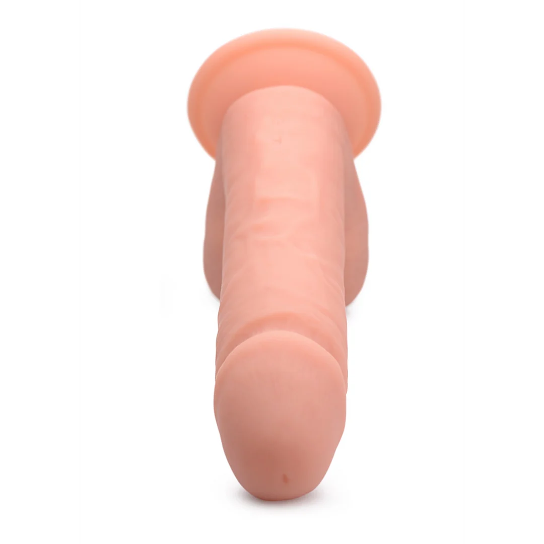 Curve Toys vibrierender Silikondildo mit Hoden – Bild 5