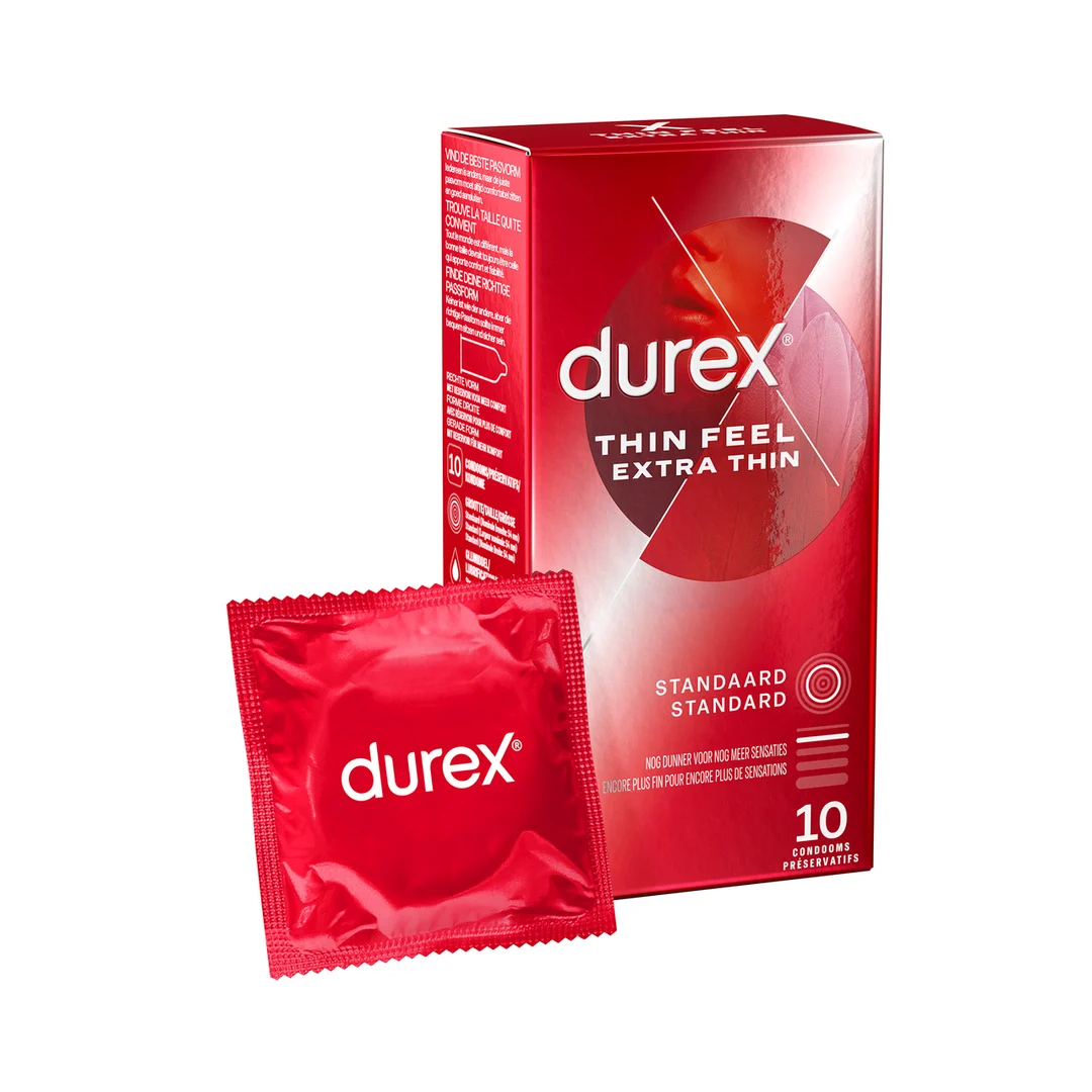 Durex Thin Feel Extra Thin Kondome, 10 Stück – Bild 4