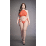 Dessous Set in großen Größen mit offenem Schritt für einen festlichen Look, LIN – Bild 12